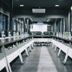 Marine Beach Hotel Pattaya meeting room in Jomtien with U-shaped conference tables and black chairs