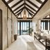 Anantara Veli Maldives Resort bathroom with ocean view in Veligandu Huraa