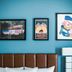 Uptown Suites Extended Stay Denver Co - Centennial room with brown headboard, patterned bedspread and wall art