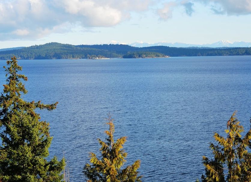 Eagle Rock Bed and Breakfast in Chemainus with a scenic ocean and forest view