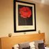 Station Hotel And Restaurant, Melrose: guest room with bed, red flower wall art, and window seating