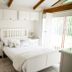 The Anchorage & The Tackleshed, Barry: bright hotel bedroom with white bed, wardrobe and tall mirror
