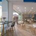 Belvedere Village in Agia Pelagia: airy open-air restaurant with terrace tables and sunset views