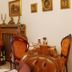 Haus Mooren Hotel Garni in Düsseldorf, elegant lounge with leather chairs, fireplace and decor