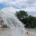Super 8 by Wyndham Kenedy splash pad spraying water in Kenedy