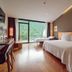 Andorra Park Hotel in Andorra la Vella guest room with two beds and mountain-view balcony