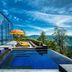 Wildflower Hall, An Oberoi Resort, Shimla pool terrace with mountain and valley views