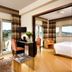 Fh55 Grand Hotel Mediterraneo in Florence guest room with balcony, river or city view, and bedroom visible
