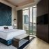The Tess, Autograph Collection room with city view, floor-to-ceiling windows and a king bed in Atlanta