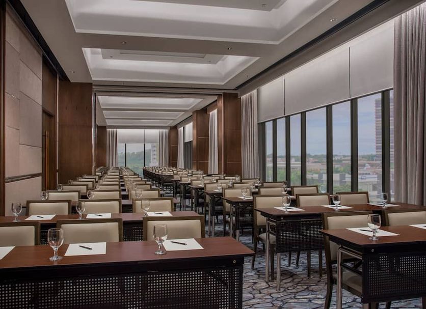 Somerset Alabang Manila in Muntinlupa conference room with rows of tables and large windows