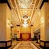 Century Star Hotel Foshan lobby with chandeliers, marble floor, and ornate ceiling