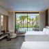 W Punta Cana, All-Inclusive room with two beds and sliding doors to a tropical patio in Uvero Alto