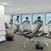 Residence Inn by Marriott West Orange fitness room with treadmills, weight bench and exercise ball