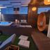 Hotel Mallas in Nea Kallikratia rooftop terrace with hot tub, lounge beds and canopy seating