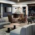 Courtyard by Marriott Tuscaloosa lobby with modern seating area and wall-mounted TV