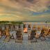 Fire pit on the beach at Omni Amelia Island Resort & Spa in Fernandina Beach, with ocean view