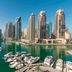 Grosvenor House, a Luxury Collection Hotel, Dubai with marina and Dubai skyline view
