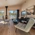 Nisser Hyttegrend Og Camping in Treungen living area with lake views and modern seating