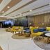 Citadines Sukhumvit 11 Bangkok lobby lounge in Bangkok with blue and yellow seating