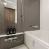 Hotel M's Est Kyoto Station South bathroom with bathtub, shower and vanity mirror in Kyoto