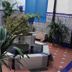 The Dreamers&Co, Córdoba courtyard with tiled fountain, potted plants, and patterned walls
