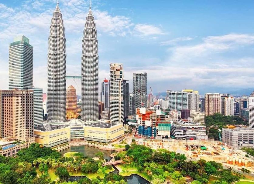 Lavana Hotel Batu Caves near Kuala Lumpur skyline with twin towers and city buildings