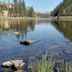 Hearthstone Elegant Lodge by the River in Kamiah with a calm river, rocks, and forested banks