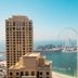 Sheraton The Walk, Dubai with high-rise towers and a waterfront view of the Dubai Eye and marina