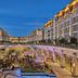 Landing Jeju Shinhwa World Hotels & Resorts in Seogwipo, illuminated courtyard between twin hotel wings