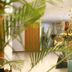 Hotel Mar Menor in Santiago de la Ribera lobby with glass table, floral arrangement and seating