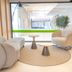 Sercotel Carlos III Cartagena lobby seating area with modern chairs and glass partition