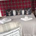 St Olaf Golf Hotel in Peterhead guest room with double bed, twin bed and deer-print cushions