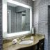 Homewood Suites by Hilton Pittsburgh-Southpointe bathroom vanity and mirror with adjoining room view, Canonsburg