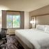 Fairfield Inn & Suites by Marriott Sierra Vista guest room with king bed, desk, chair and window view