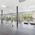 Governors Village George Town gym with treadmills, weight machines and large windows