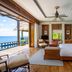 Anantara Maia Seychelles Villas in Anse Boileau: oceanview villa bedroom with open terrace and canopy bed