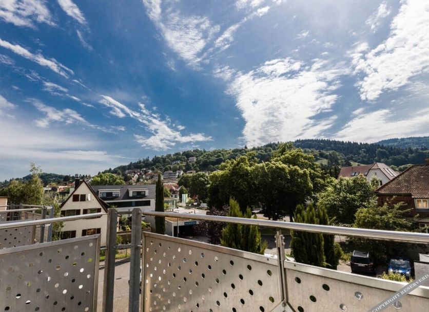 Hotel beim Hirschen in Merzhausen balcony view over village rooftops and green hills