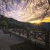 Guanwu Villa in Tai'an Township with a mountain sunset view from the terrace walkway