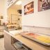 Bb Dolce Luna Florence breakfast buffet with pastries, cold cuts and drinks in a dining area