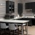 Residence Inn by Marriott Lubbock Southwest kitchen with stainless fridge, microwave, and seating area