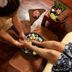 Somadevi Angkor Premium, Siem Reap: in-room foot massage with flower petals and bowls