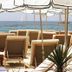 Five Seas by Inwood Hotels in Cannes beachfront lounge chairs under umbrellas with sea view