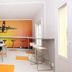 Airport Motel & Apartment in Gardermoen lounge with tables, chairs and airplane mural