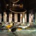 Ola Santiago Providencia lobby with lounge seating and circular pendant lights in Santiago