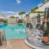 Resort Miramonti in Forte dei Marmi, outdoor pool with ice bucket and lounge seating