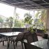 Malang City Boulevard outdoor terrace with tables, chairs and palm views in Malang