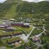 Rauland Høgfjellshotell in Rauland, aerial view of the hotel complex in a mountain landscape