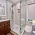 Bathroom with glass shower and vanity at Cozy Home Near Transit & Hillcrest Mall with Free Parking, Richmond Hill