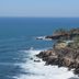 Atami Escape Resort in La Libertad overlooking rocky Pacific coastline and ocean waves