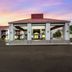 Red Roof Inn Kingsport exterior with covered entrance at sunset